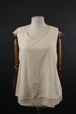 Lauren Ralph Lauren Ivory Summer Tank Top Shirt Size XL