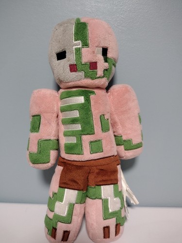 Minecraft 13" Plush ZOMBIE PIGMAN Mojang Jinx GUC Stffd Toy Pixel Doll 2014 - Picture 2 of 6