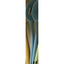 Reston Lloyd Melamine Slotted Spoon Blue Aqua Kitchen Utensil Retro 1 Piece