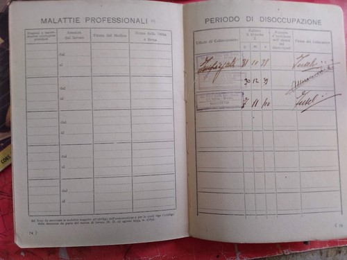 LIBRETTO DI LAVORO MINISTERO DELLE CORPORAZIONI 1939 OTTIMA CONSERVAZIONE - Foto 4 di 6