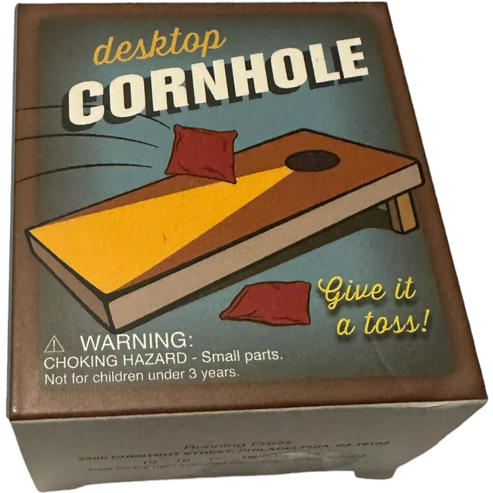Small Cornhole Mini Toss Game 8 Bean Bags Unique Novelty Office Gift Desktop RP