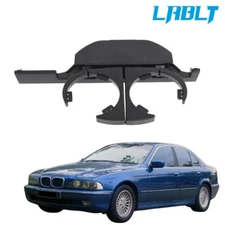 LABLT LHD  Black Front Cup Holder For BMW E39 525 528 530 540 M5 1995-2003