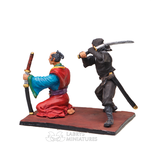 Samurai and Ninja 54mm Painted Tin Toy Soldier | Souvenir level - Picture 2 of 2