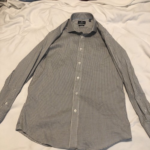 Psycho Bunny Button Down Shirt Adult Large Blue White Striped Skull Logo Mens - Picture 3 of 11