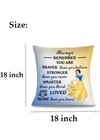 2 Lot 18 X 18 PRINCESS PILLOW COVER  Pillow Cover Always Remember You Are Braver — photo 2