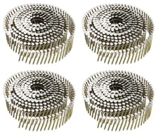 Siding Nails 1-1/4-Inch x .092-Inch, 15-Degree Collated Wire Coil, Full Round...