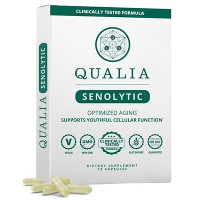 Qualia Senolytic | 1400mg Fisetin for Healthy Aging & Vitality | 1400mg fiset...