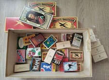 Lot de boîtes d’allumettes publicitaires de collection (marques variées)