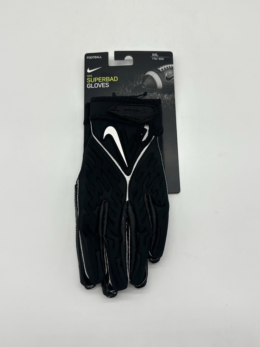 Nike Superbad 6.0 Men's Size XXL Receiver Football Gloves Black