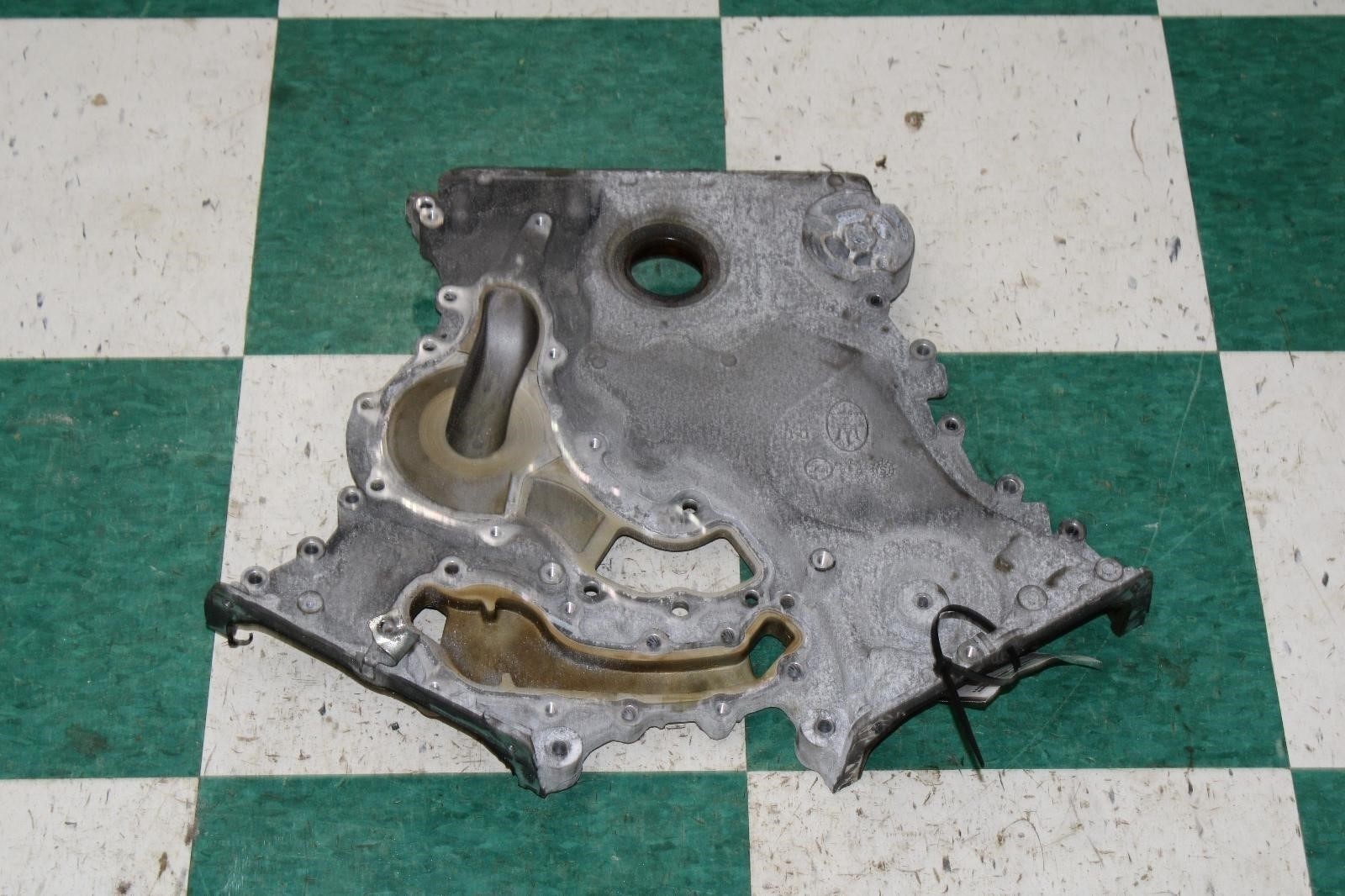 14-17 GHIBLI 3.0L Twin Turbo Motor Engine Rear Timing Cover Panel Factory OEM OE