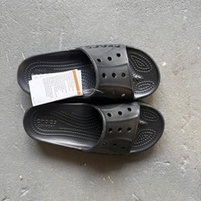 Crocs Baya II Slide Sandals Adult Men's 5 Women's 7 Black Slip On Comfort NWT