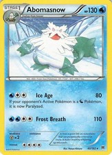 Abomasnow - 40/162 - Rare - Lightly Played
