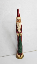 JIM SHORE PENCIL SANTA CLAUS CHRISTMAS TREE 1991 7.5" TALL THIN LO 2519 JS #3