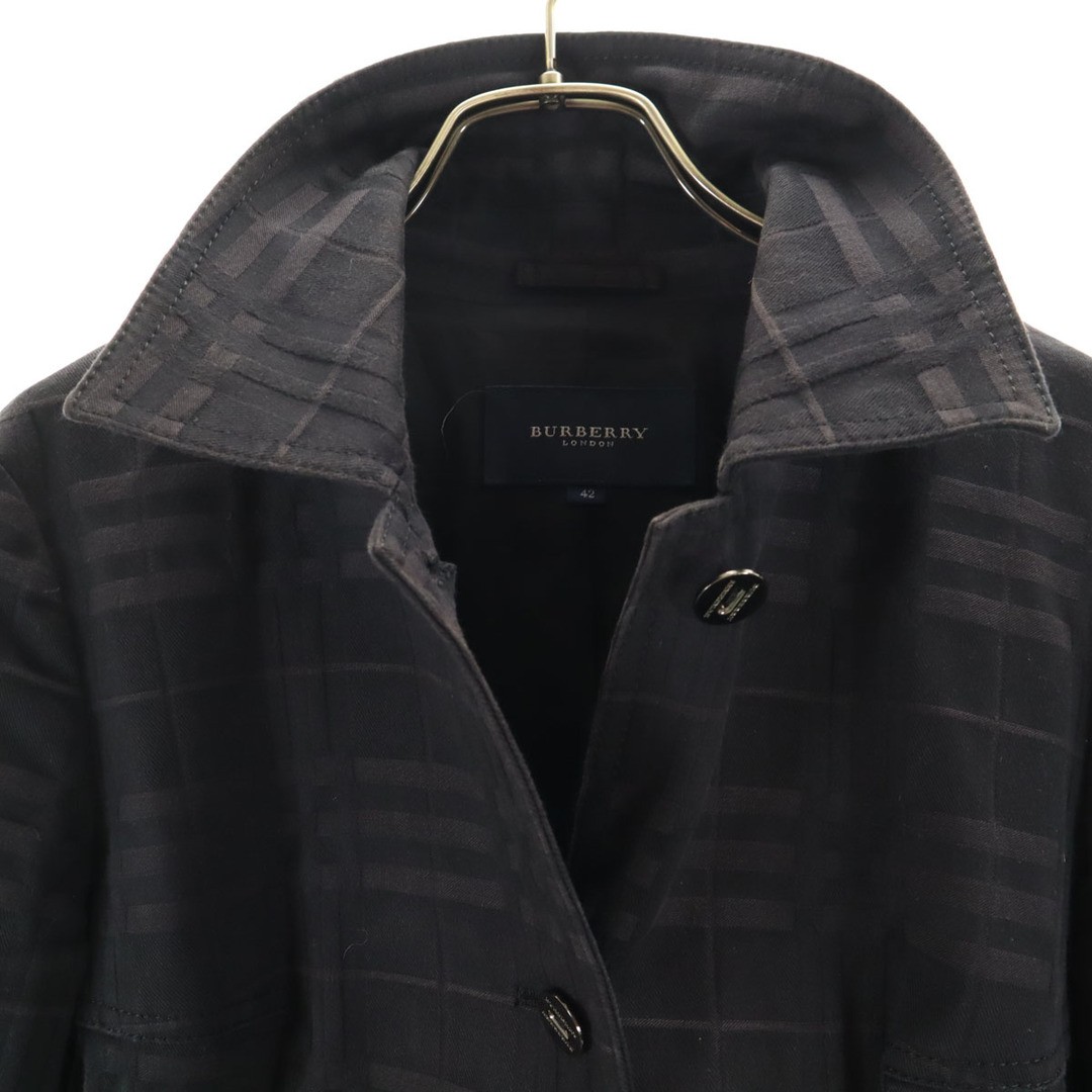 Vintage Burberry London Checkered Jacket 42 Black Sanyo