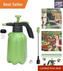 Lightweight 0.5 Gallon Garden Sprayer with 2 Adjustable Nozzles & Safety Valve