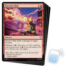 PRESALE ELECTRO'S BOLT X4 Marvel's Spider-man SPM Magic MTG MINT CARD