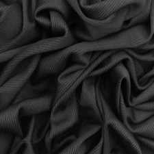 Cat Black Famous Maker Stretch 2x2 Rib Knit Yoga Activewear Fabric