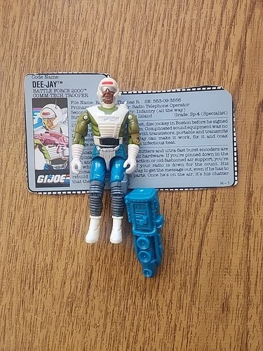 1989 vintage Hasbro GI Joe DEE-JAY 3.75" action figure