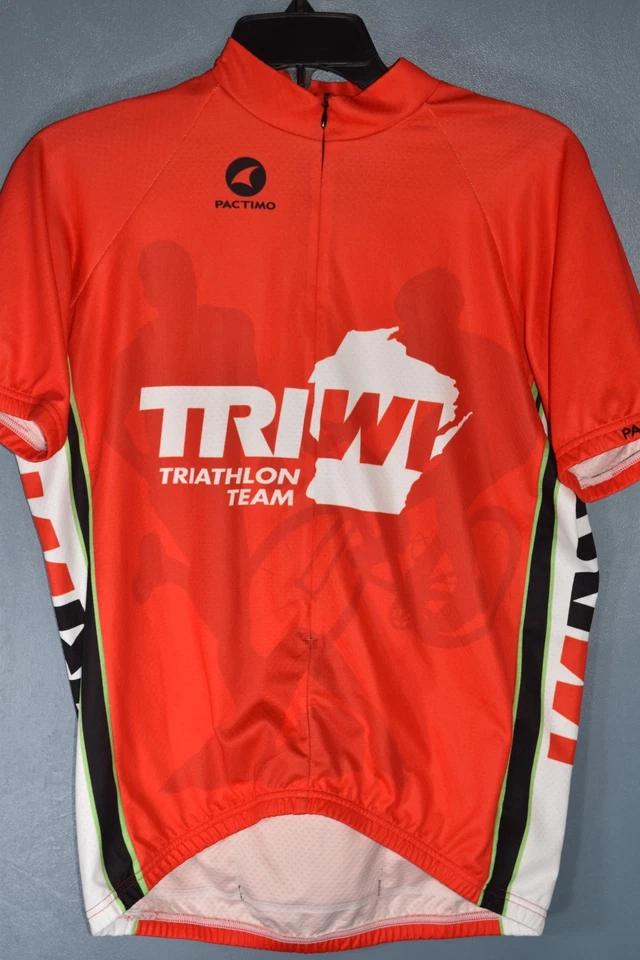 Pactimo cycling / Tri jersey size Large, 3/4 zip, TriWi - Image 3 of 4