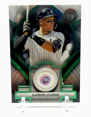 Aaron Judge  [Green] #SOA-AJ 2025 Topps Tribute Stamp of Approval card