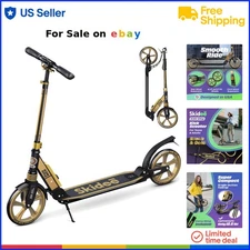 Adult Teen Aluminum Scooter 9 Inch Wheels Adjustable Folding Lightweight