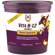 Horse Health Vita B-12 Crumbles, Vitamin Supplement for Horses, 3 pounds, 48 Day