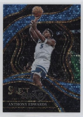 2023-24 Panini Select Courtside Light Blue Disco Prizm 7/99 Anthony Edwards 0p6y