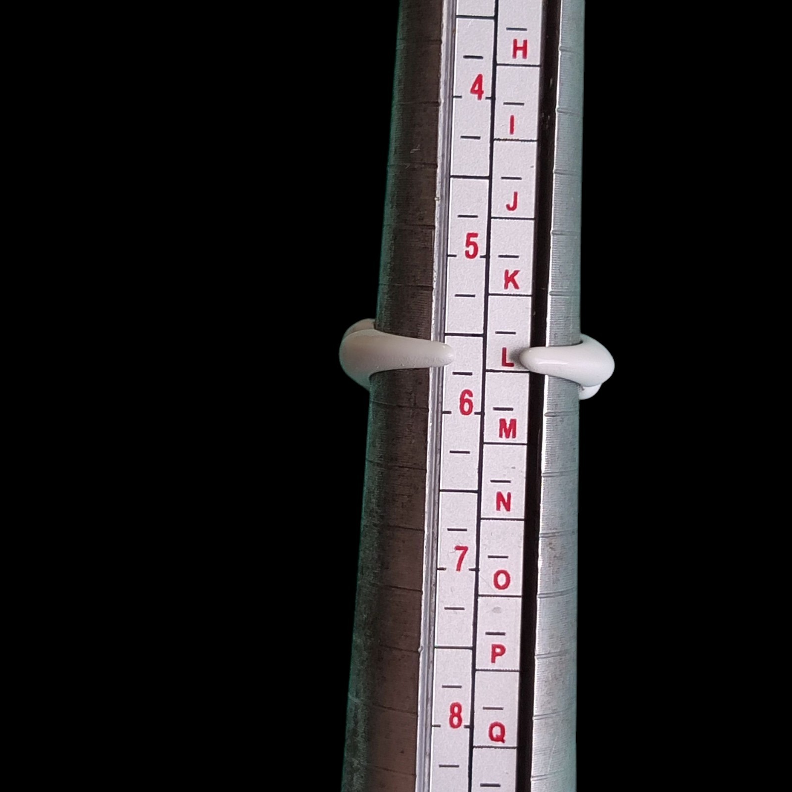 Solid & Adjustable Ring Lot Gold Tone White Ename… - image 4