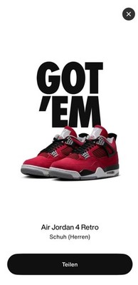 Nike Air Jordan Retro 4 TORO BRAVO - Neu Mit Karton - EU 45  / US 11