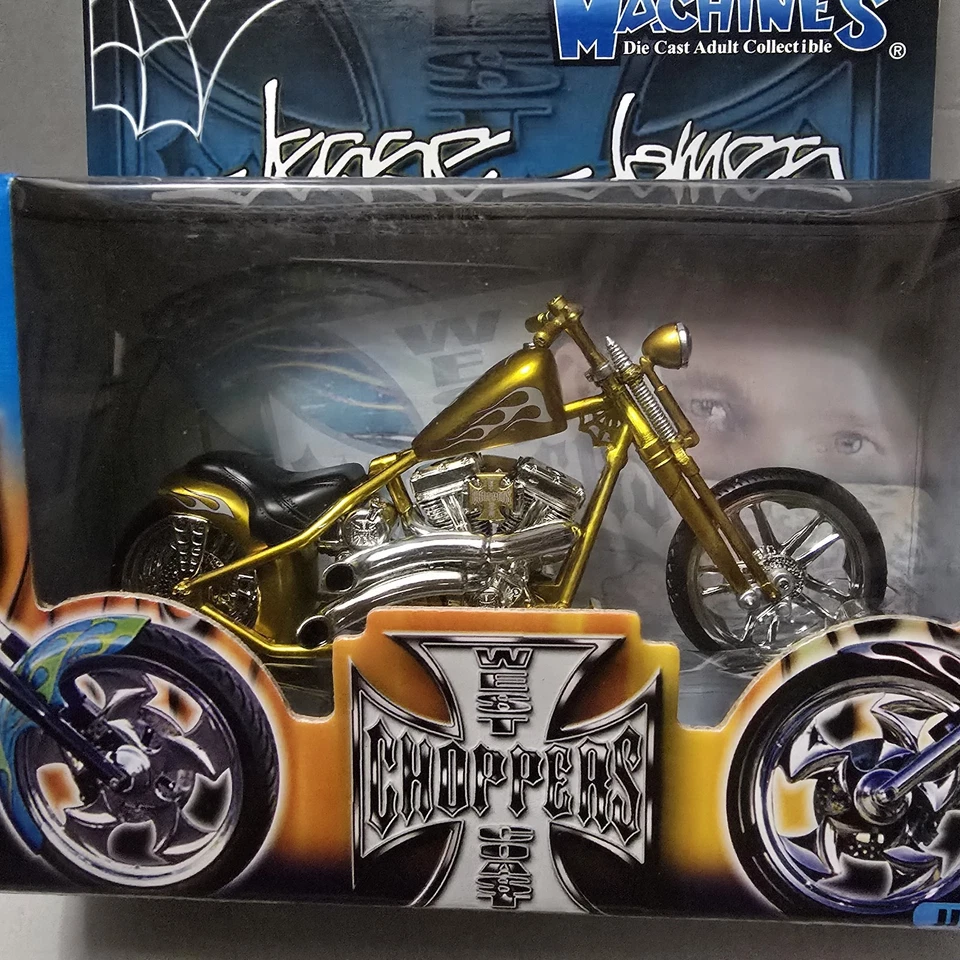 Máquinas musculares Jesse James West Coast Choppers CHERRY CFL escala 1:18 JJ03-18-20 Foto 4 de 4