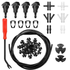52Pcs Car Windshield Washer Nozzles Set- Vehicle Windscreen Kit with 157.5'' ...