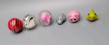 Sqwishland Mini Squishie Figures Vending Machine Toys 1" Lot Of 6 Pig Hippo Fish