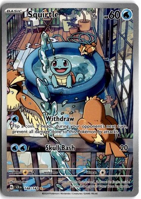 sv07 pokemon card list Squirtle Illustration Rare SV07: Stellar Crown 148/142 NM