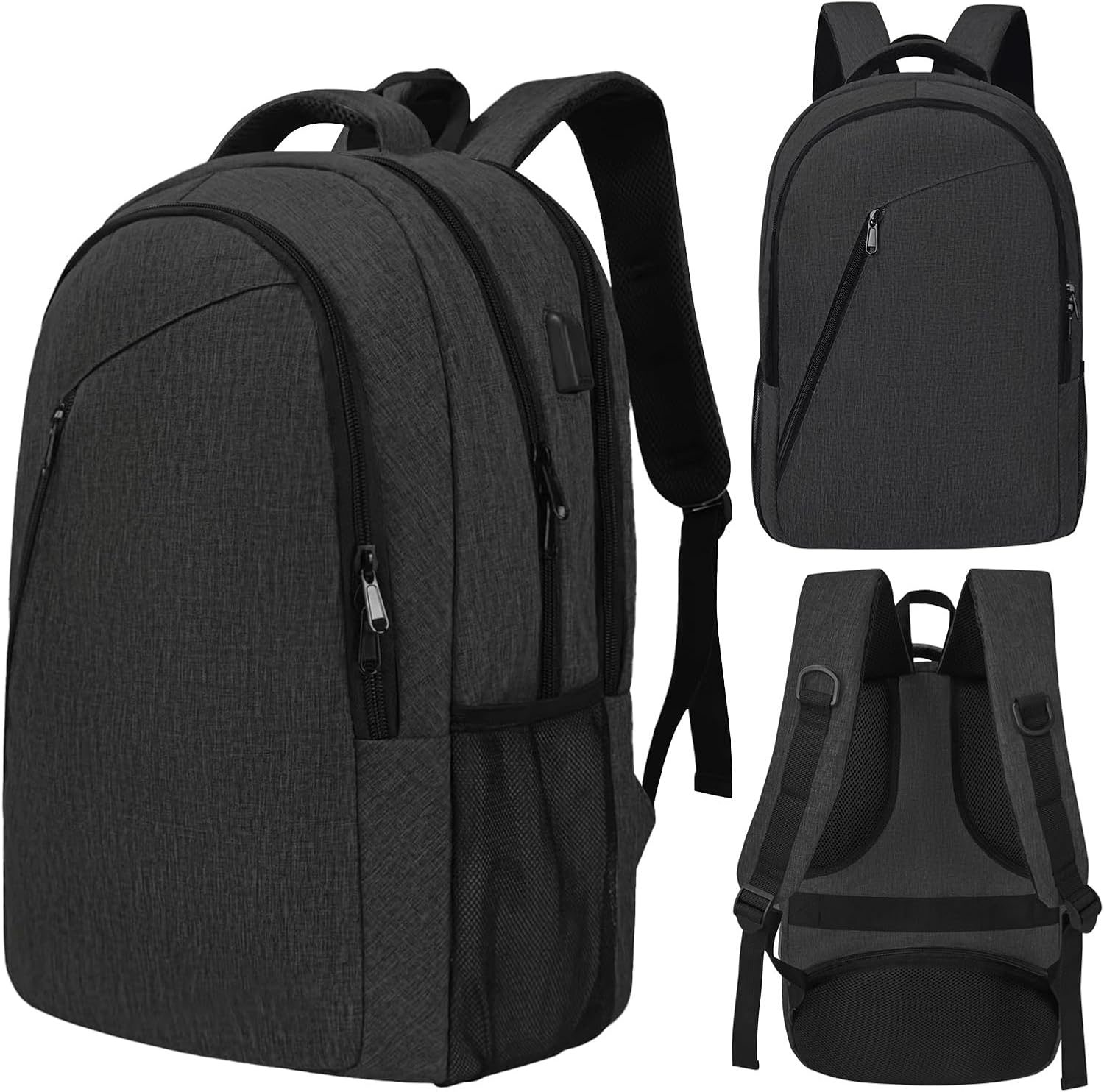 Lightweight Travel Laptop Backpack with USB Charging Port for Business & Work-image