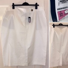 NEW M S Collection Ivory Cream Skirt Size 22 Regular RRP  35 Length 29  