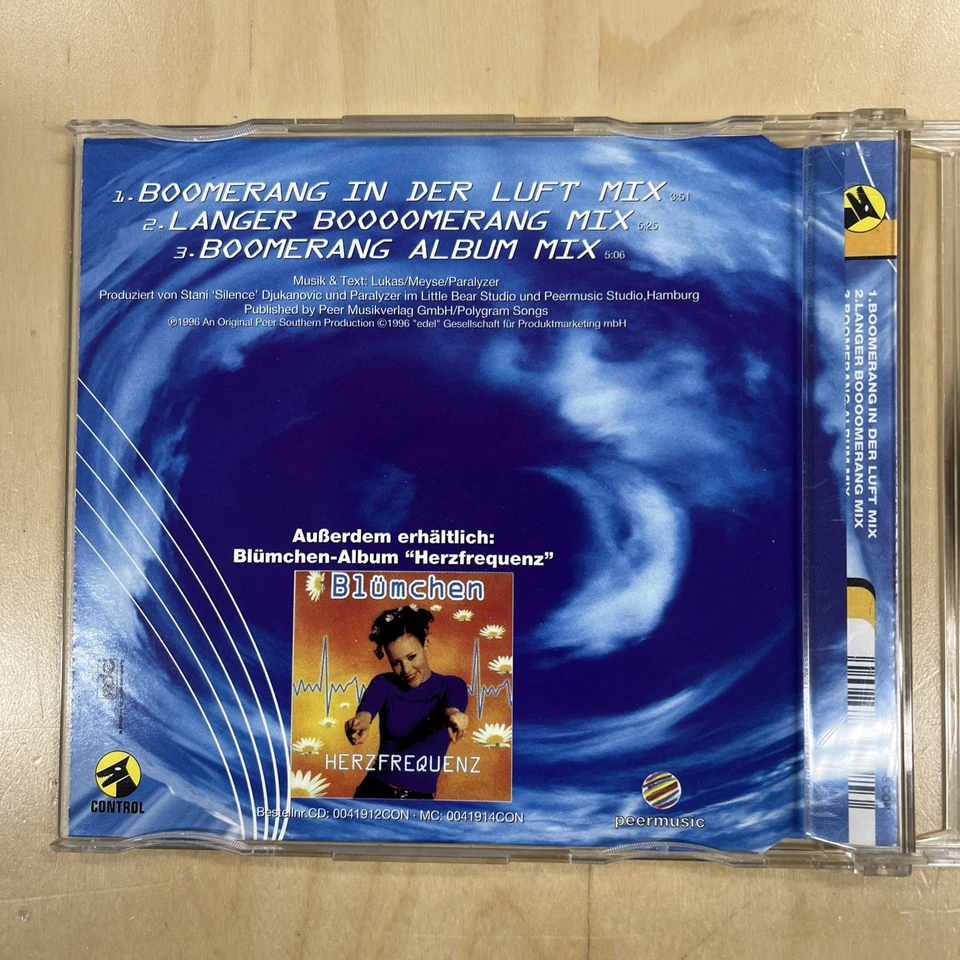 BLÜMCHEN - BOOMERANG - Maxi-CD / Edel Records 1996, 0041995 CON - Bild 2 von 4