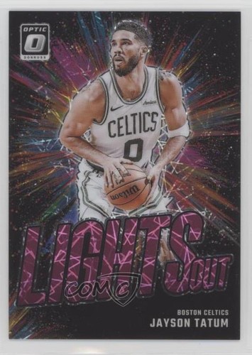 2024-25 Panini Donruss Optic Lights Out Pink Velocity Prizm /79 Jayson Tatum #12