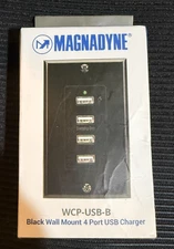 Magnadyne Black  Wall Mount WCP-USB-B