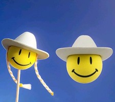 Anntenna Toppers Happy Smile Cowboy Cowgirl T...