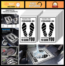500 Pcs Waterproof Disposable Car Floor Mats - Plastic Film Automotive Foot Pads