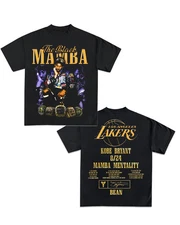 "Mamba Mentality" Kobe Vintage Boxy Tee Shirt oversized t-shirt streetwear y2k