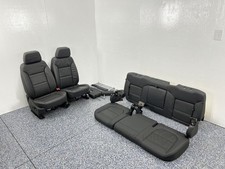 2021 Gmc Sierra Denali 2500hd Pickup Front Rear Black Leather Seats 4dr 914862