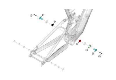 LAPIERRE Hardware Kit for the Main Pivot of Electric Bikes E-BIKE ZESTY