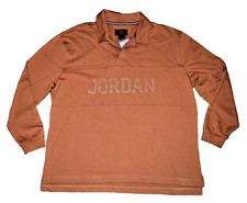 Nike Jordan Essentials Long-Sleeve Rugby Top Brown Men's XXL FV7261 NWT