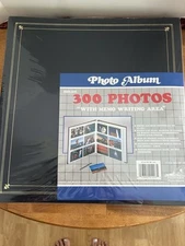 Pioneer Photo Album Full Size 300 Slip in Pockets 3.5”x 5” Navy Blue MP-300 NOS