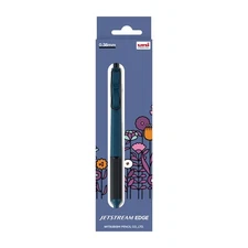 Oil-based ballpoint pen Jetstream EDGE 0.38 Limited Flower Illustration Prussian