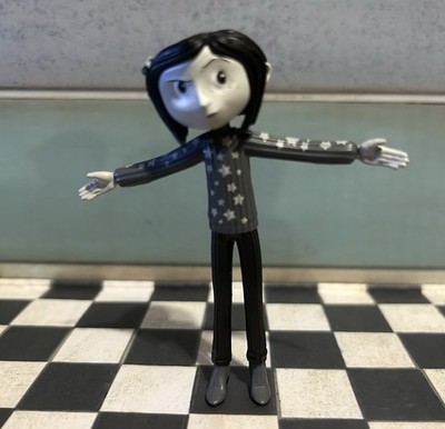 Coraline Black And White Star Sweater Bendy Figure Mini Series Official NECA