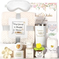 Valentines Day Gifts for Her, Self-Care Gift Set Women, 39"x59", WHITE 