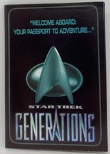 Vintage 1994 Star Trek Generations Your Passport To Adventure Advertising Poster