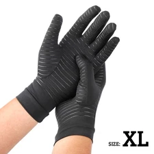 Copper Infused Compression Arthritis Gloves Rheumatoid Joint Pain Relief Hand